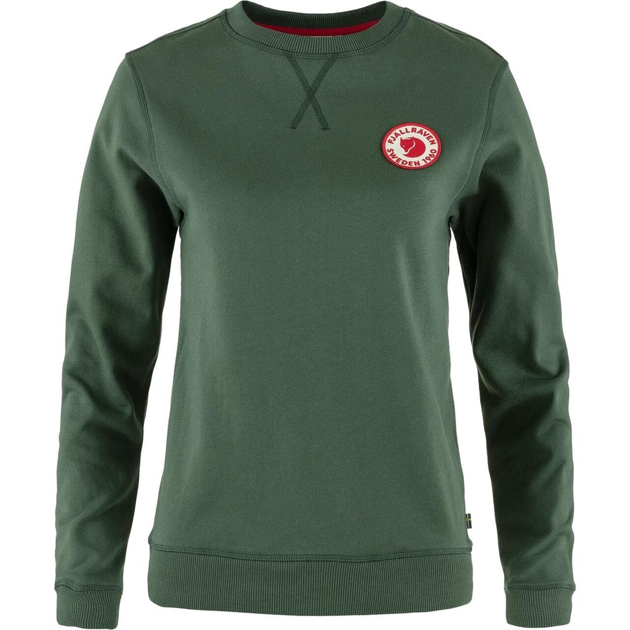 Fjällräven Womens 1960 Logo Badge Sweater (Grøn (DEEP PATINA/679) Small)