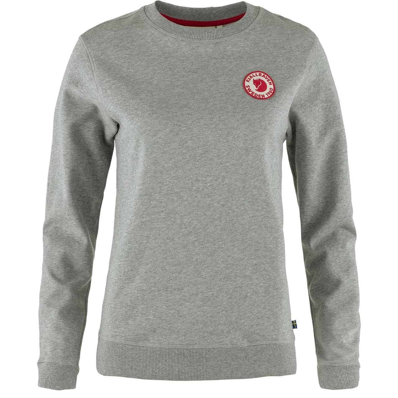 Fjällräven Womens 1960 Logo Badge Sweater (Grå (GREY-MELANGE/020-999) XX-small)