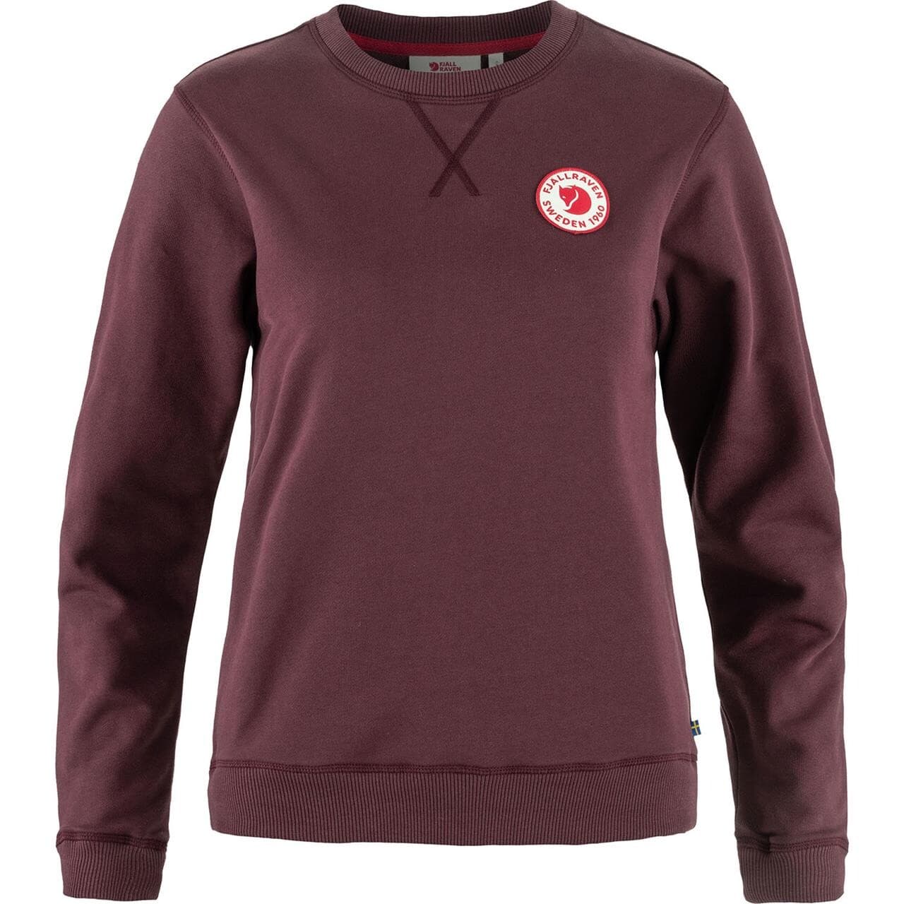 Fjällräven Womens 1960 Logo Badge Sweater (Rød (PORT/357) X-large)