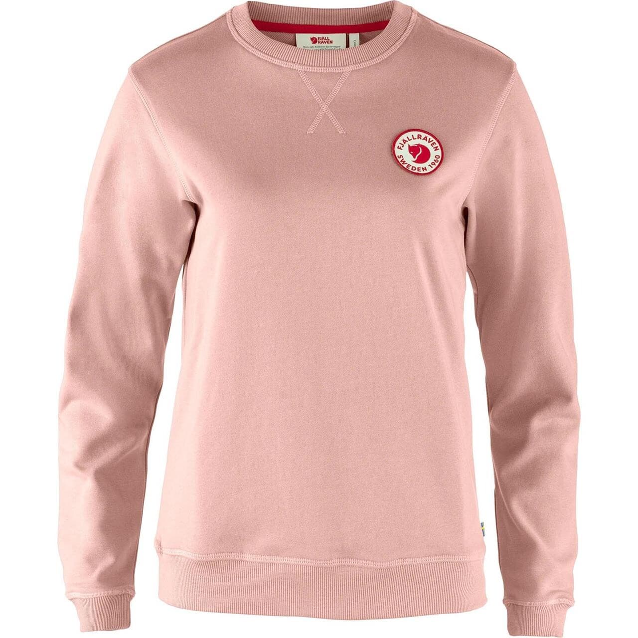 Fjällräven Womens 1960 Logo Badge Sweater (Lyserød (CHALK ROSE/302) Small)