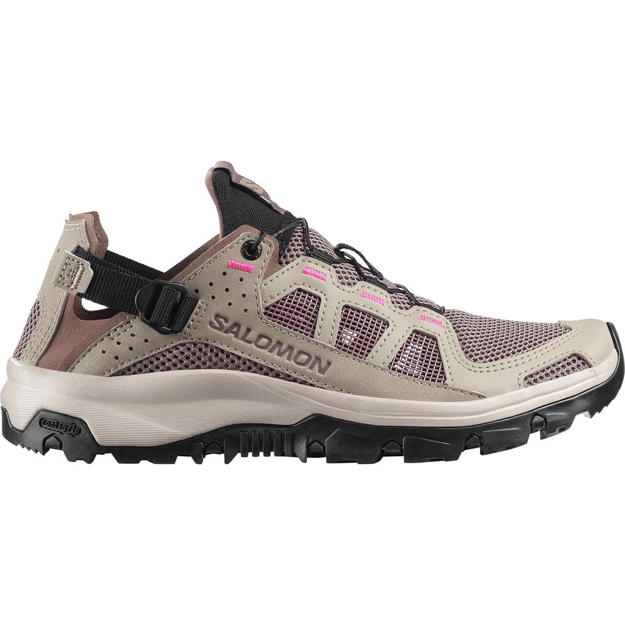 Salomon Womens Techamphibian 5 (Grå (SILVER SAGE/IRON/KNOCKOUT PINK) 40 2/3)