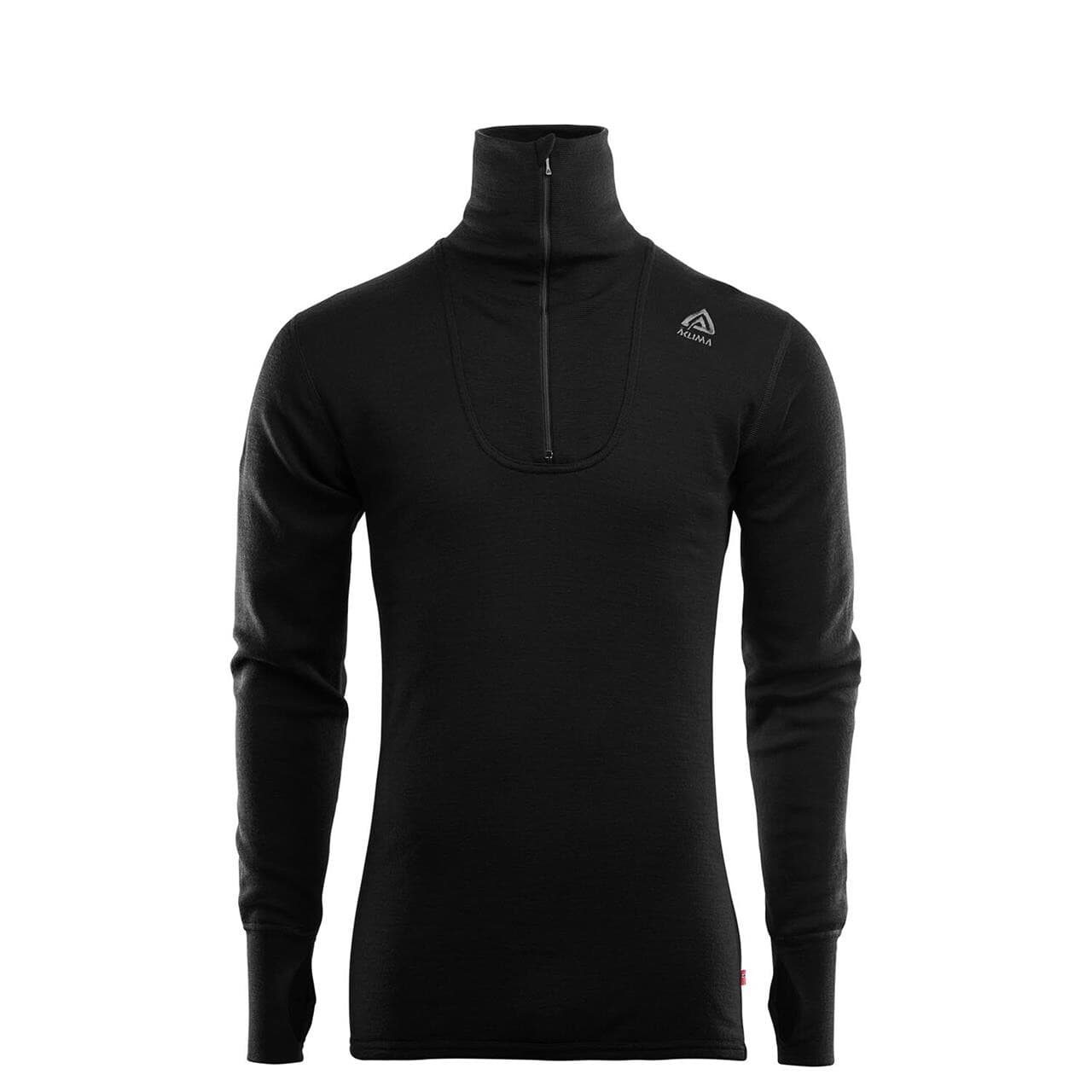 Aclima Mens Doublewool Polo (Sort (JET BLACK/MARENGO) Large)