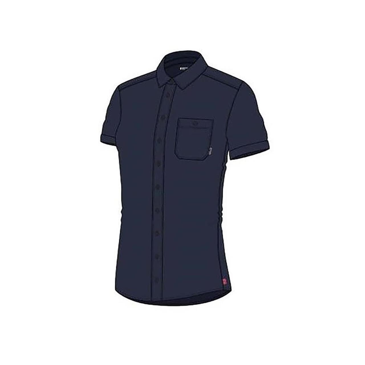 Aclima Womens LeisureWool Short Shirt (Blå (NAVY BLAZER) Small)