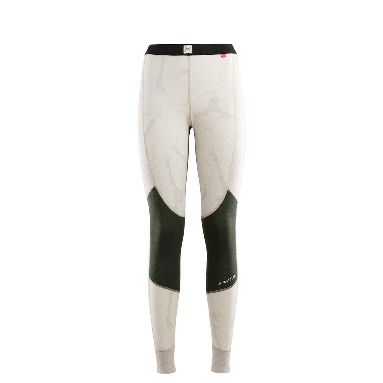 Aclima Womens Lars Monsen Longs (Beige (BEIGEMELANG/OLIVENGHT/FEMUNDEN) Large)