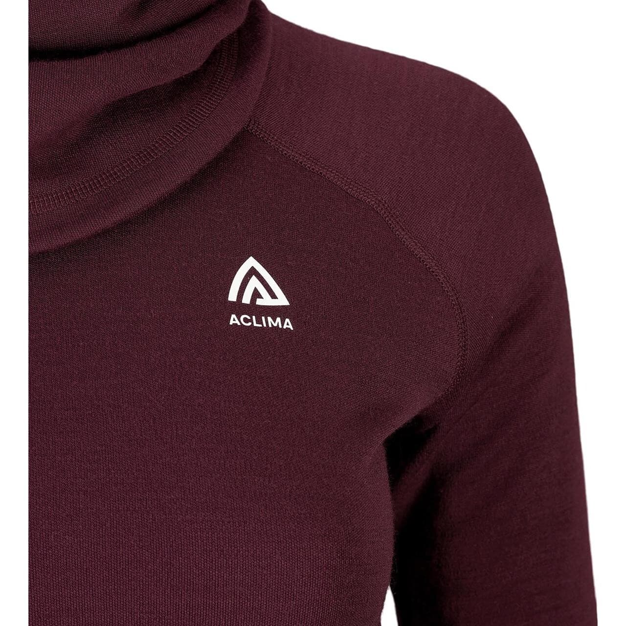 Aclima Womens WarmWool Hoodsweater V2 (Lilla (FIG) Small)