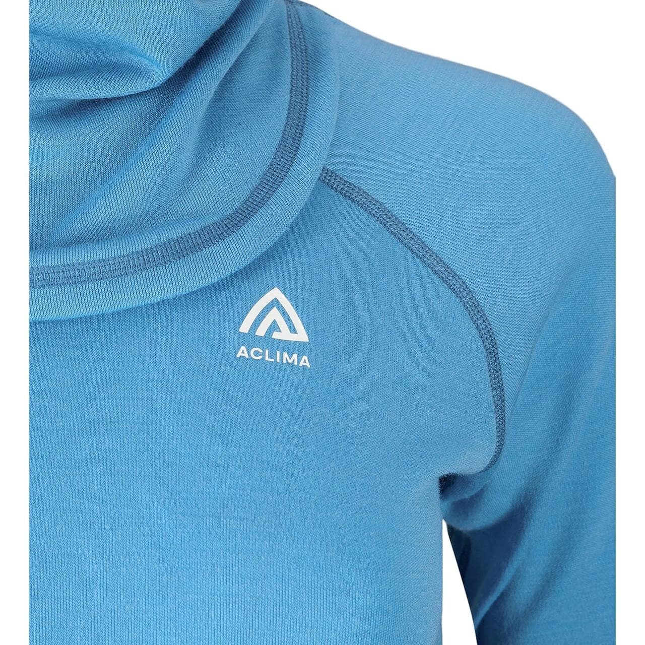 Aclima Womens WarmWool Hoodsweater V2 (Blå (NIAGARA) Medium)
