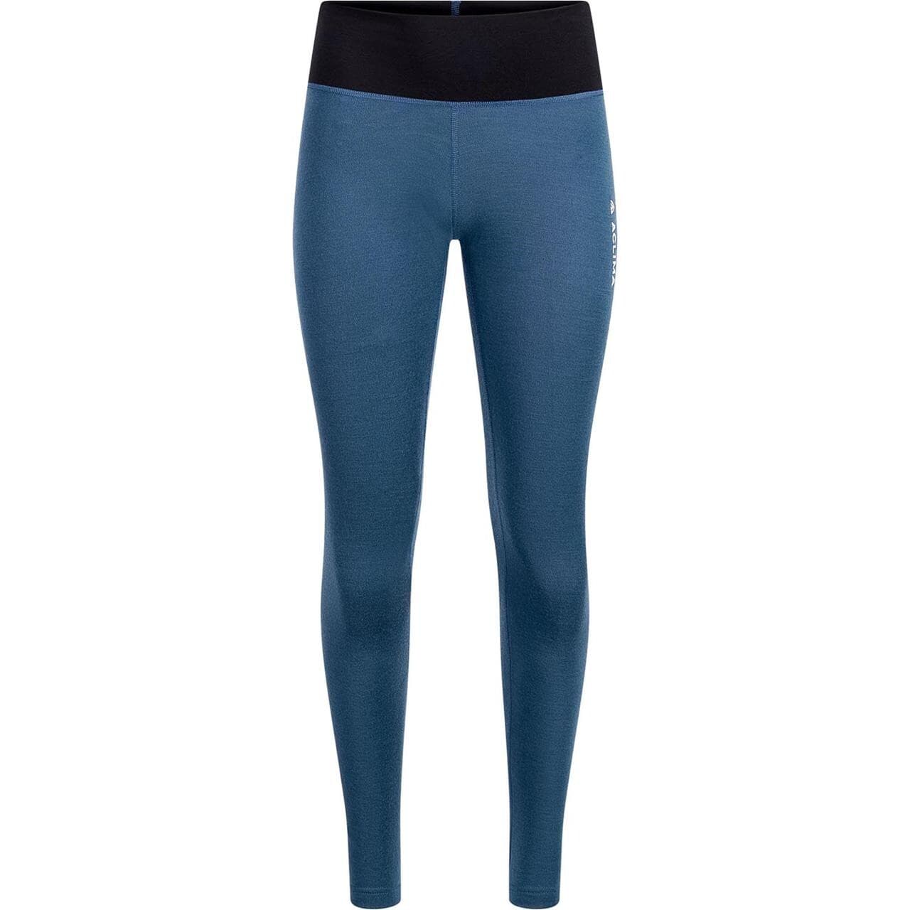Aclima Womens WarmWool Longs High Waist (Blå (MIDNIGHT NAVY) Large)