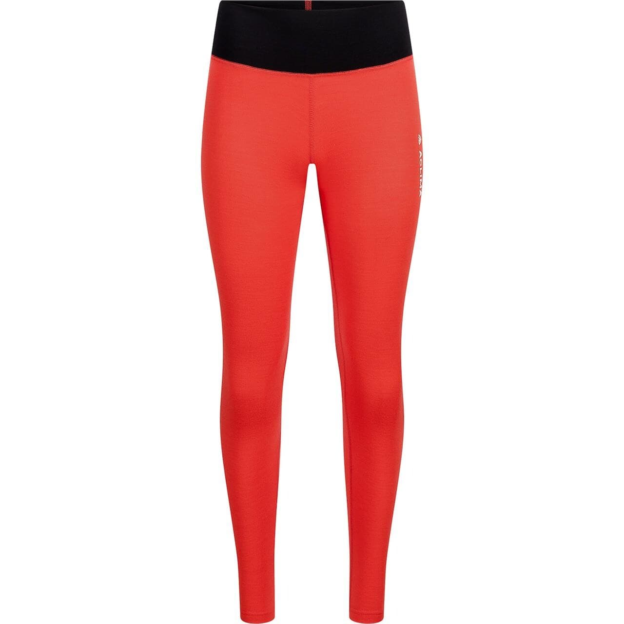 Aclima Womens WarmWool Longs High Waist (Orange (POINCIANA) X-large)