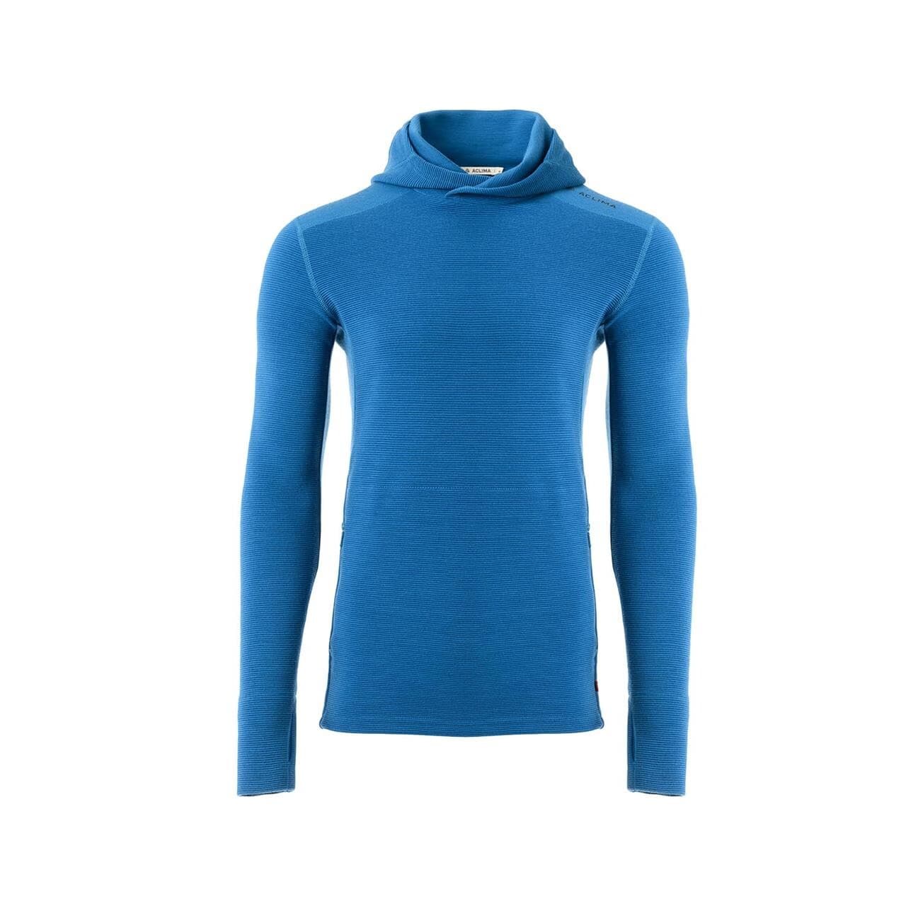 Aclima Mens StreamWool Hoodie (Blå (CORSAIR) Small)