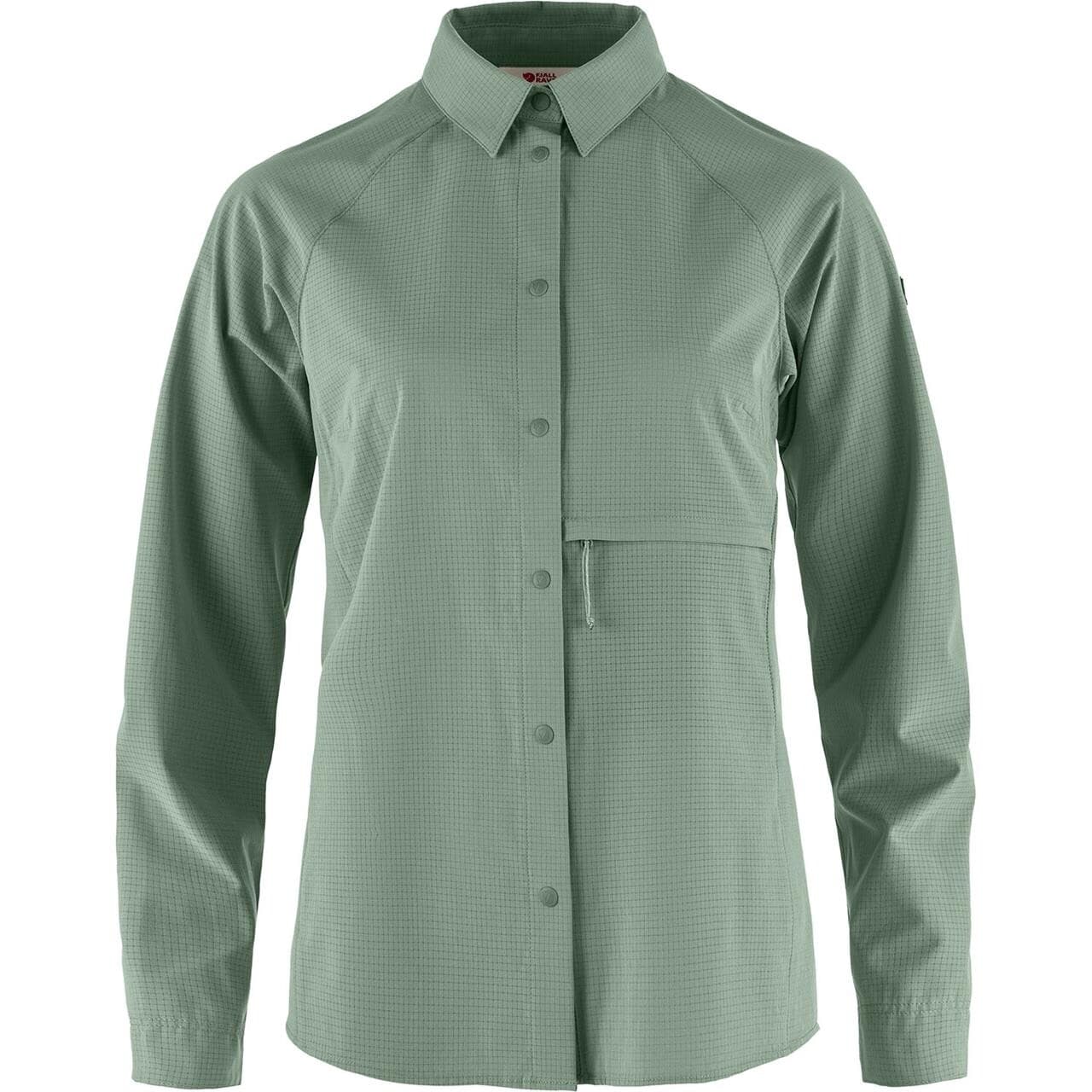 Fjällräven Womens Abisko Trekking Shirt (Grøn (PATINA GREEN/614) X-large)