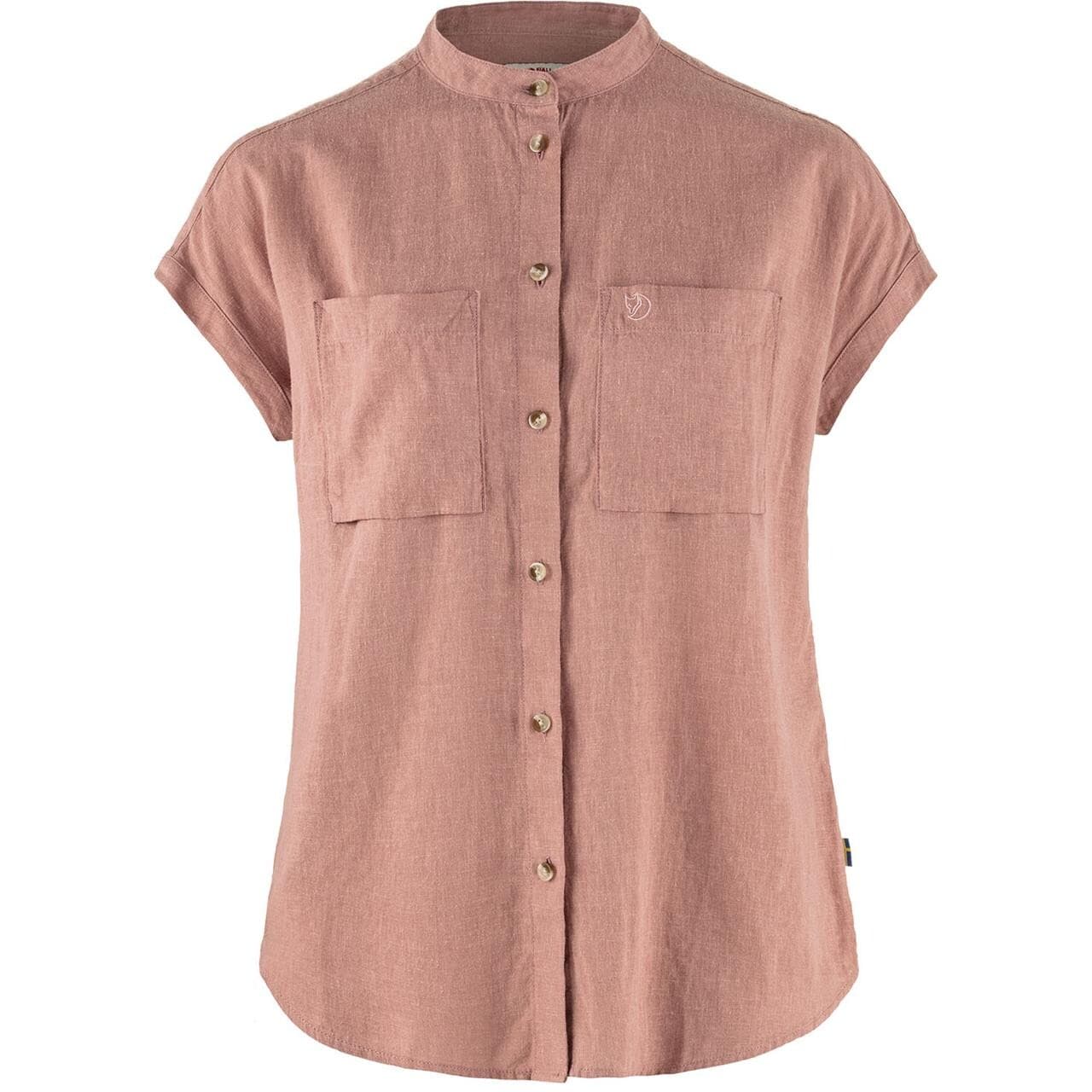 Fjällräven Womens Övik Hemp Shirt S/S (Lyserød (DUSTY ROSE/300) Large)