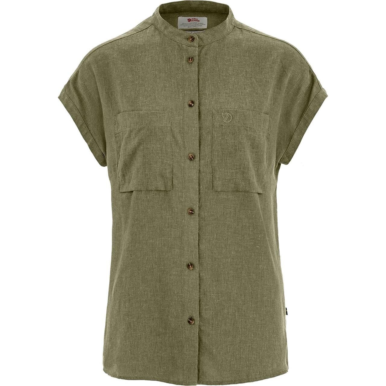 Fjällräven Womens Övik Hemp Shirt S/S (Grøn (GREEN/620) Medium)