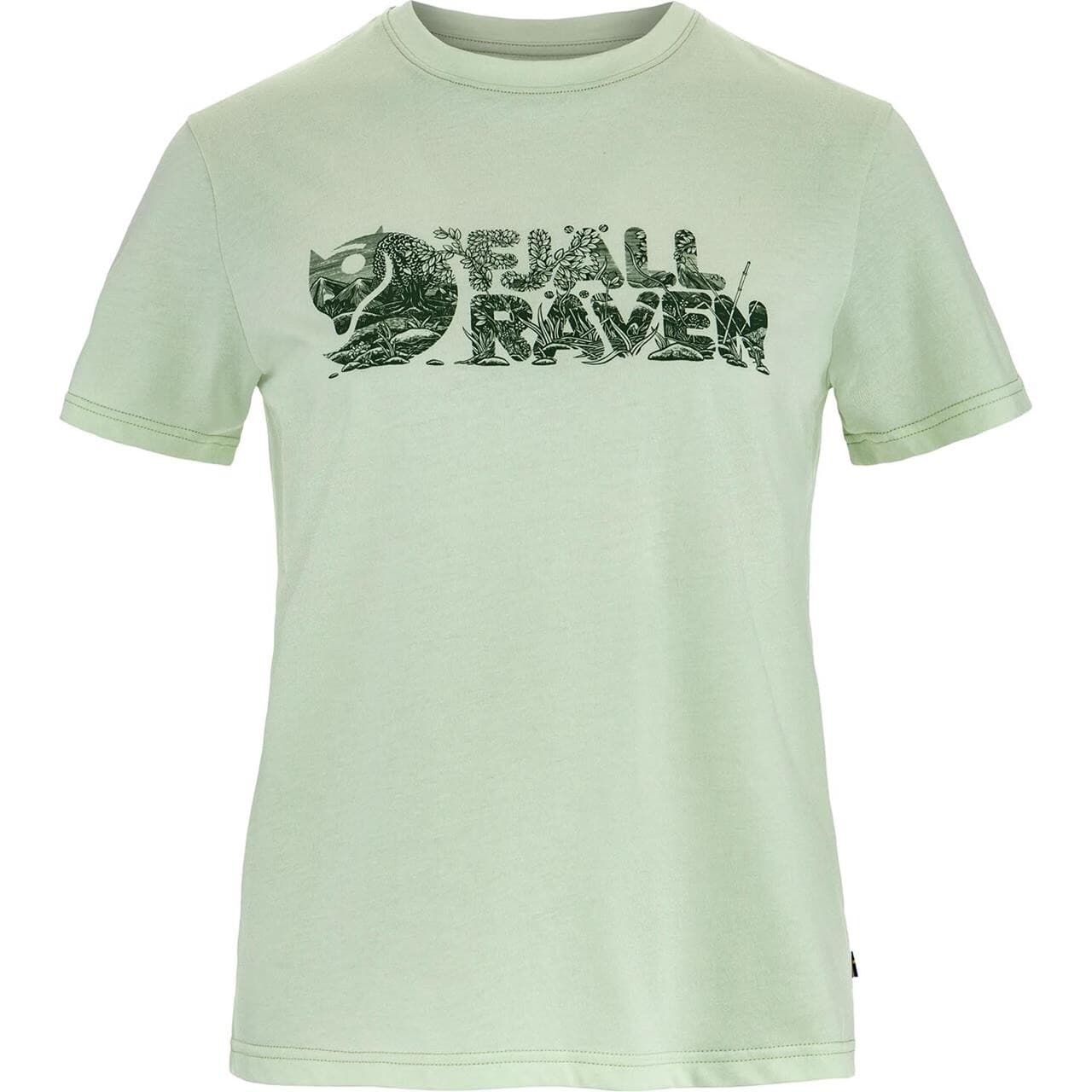 Fjällräven Womens Lush Logo T-shirt (Grøn (SOFT JADE/637) Small)