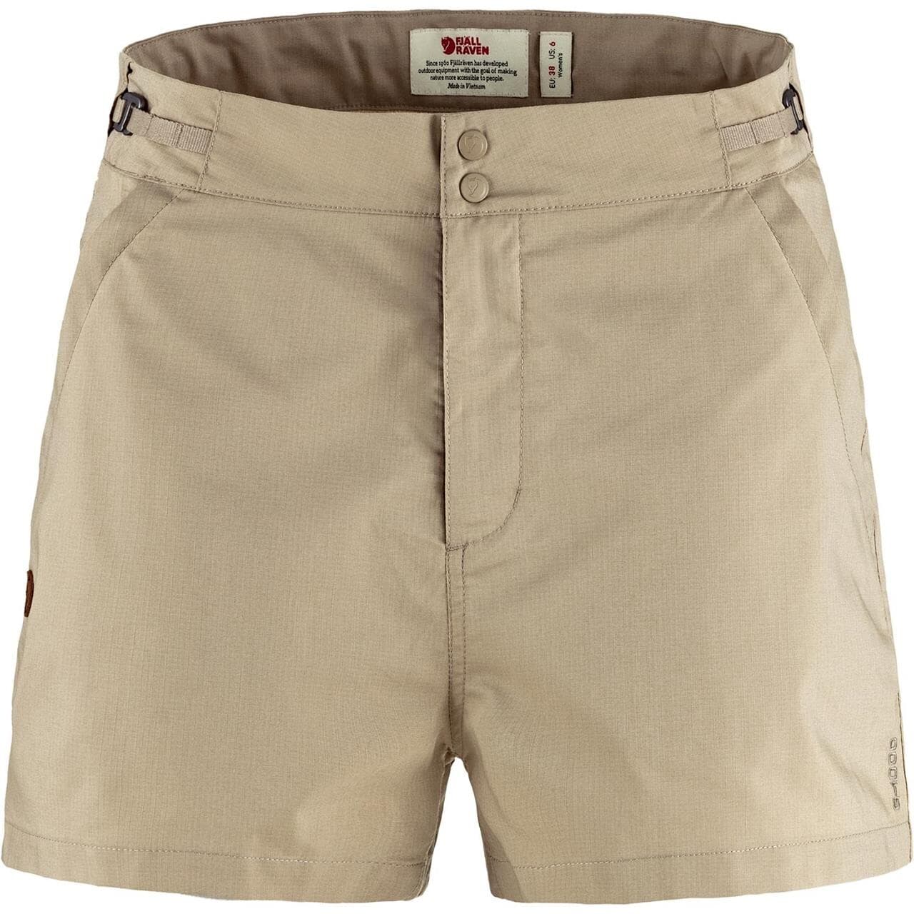 Fjällräven Womens Abisko Hike Shorts (Beige (FOSSIL/118) 36)