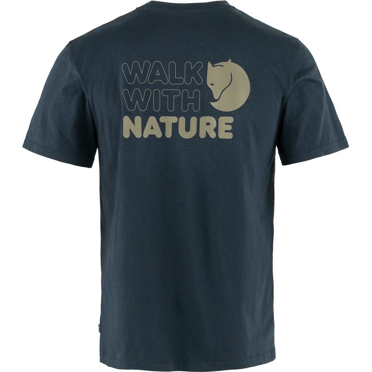 Fjällräven Mens Walk With Nature T-shirt (Blå (DARK NAVY/555) Small)
