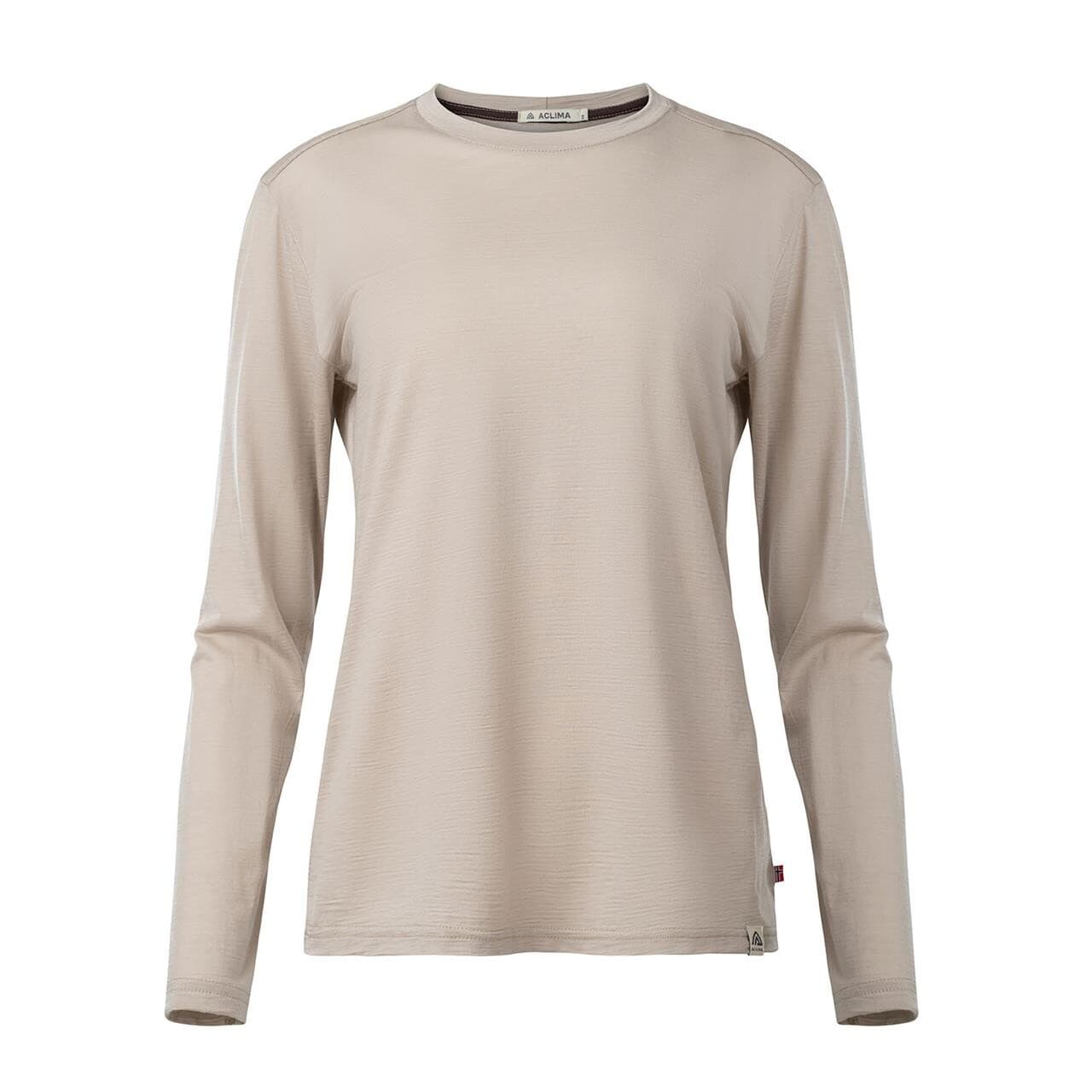 Aclima Womens LightWool 180 Crewneck (Beige (SIMPLY TAUPE) X-small)
