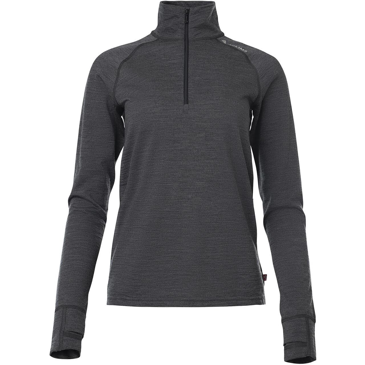 Aclima Womens LightWool 180 Polo W/zip (Grå (MARENGO) Large)