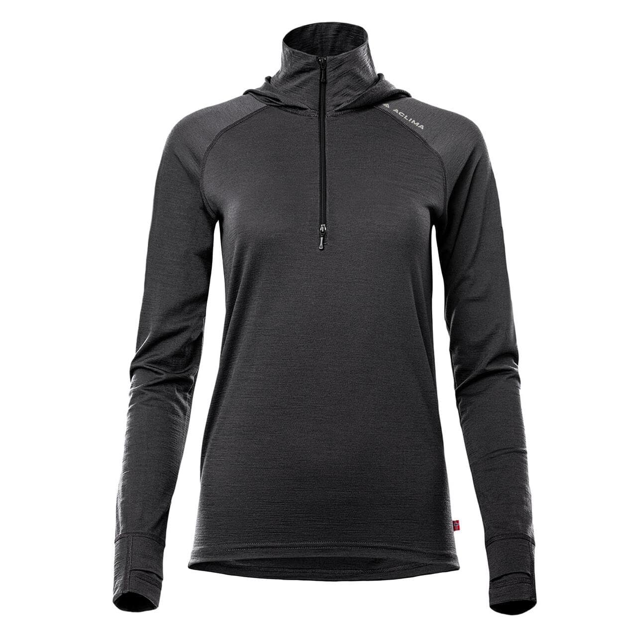 Aclima Womens LightWool 180 Hoodie (Grå (MARENGO) Medium)