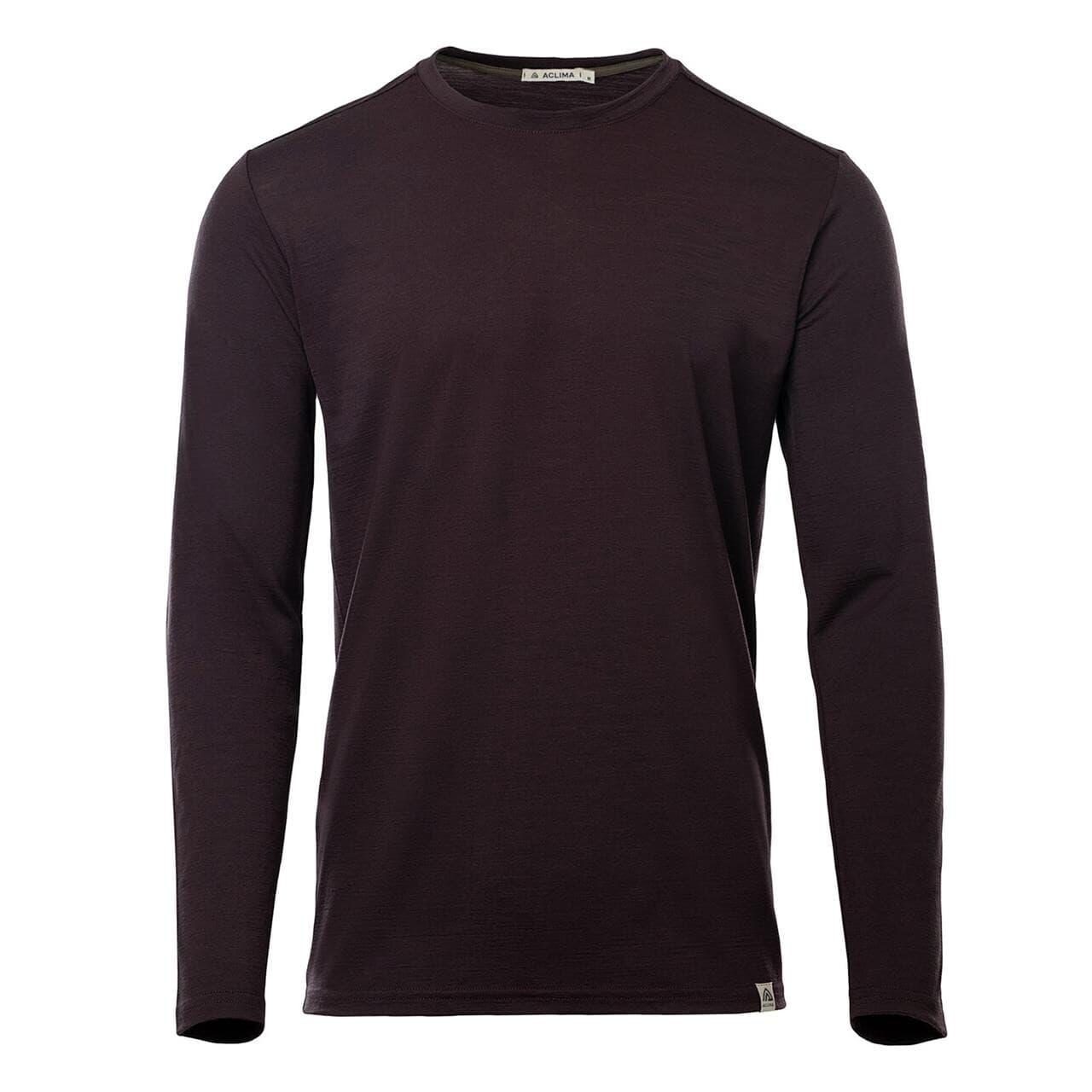 Aclima Mens LightWool 180 Crewneck (Lilla (CHOCOLATE PLUM) Small)