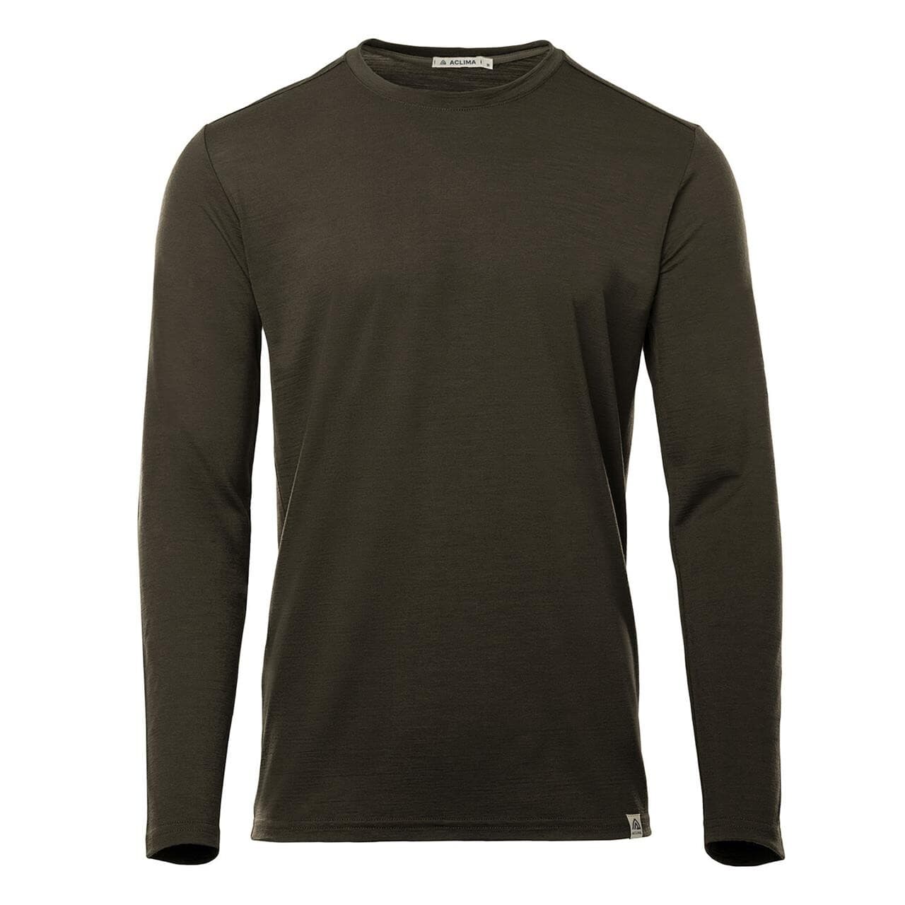 Aclima Mens LightWool 180 Crewneck (Grøn (TARMAC) Large)