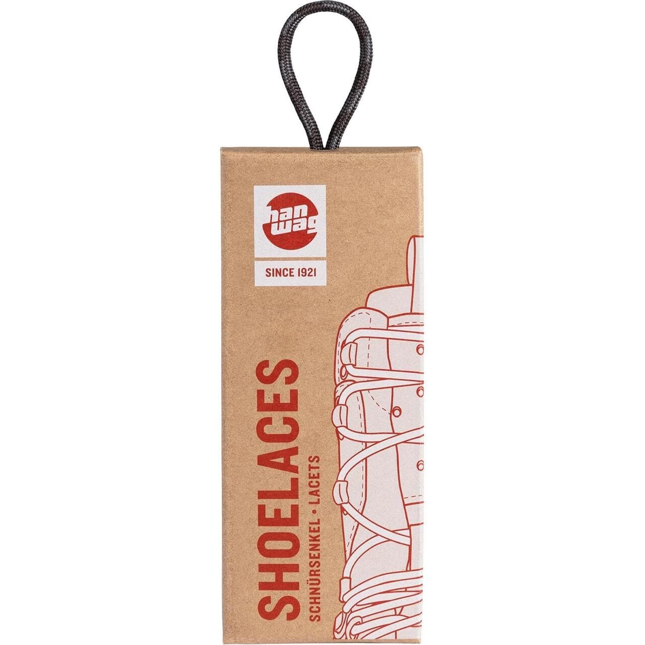 Hanwag Shoe Laces RP (Brun (MOCCA/ASPHALT) 200 cm)