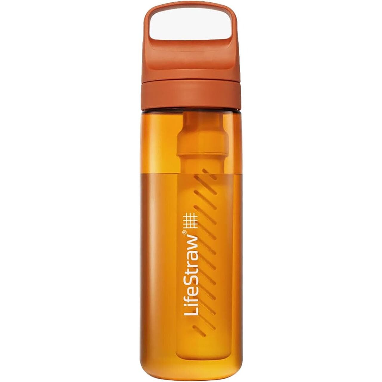 LifeStraw Go 2.0 Water Filter Bottle 22oz 650 Ml (Orange (KYOTO ORANGE))