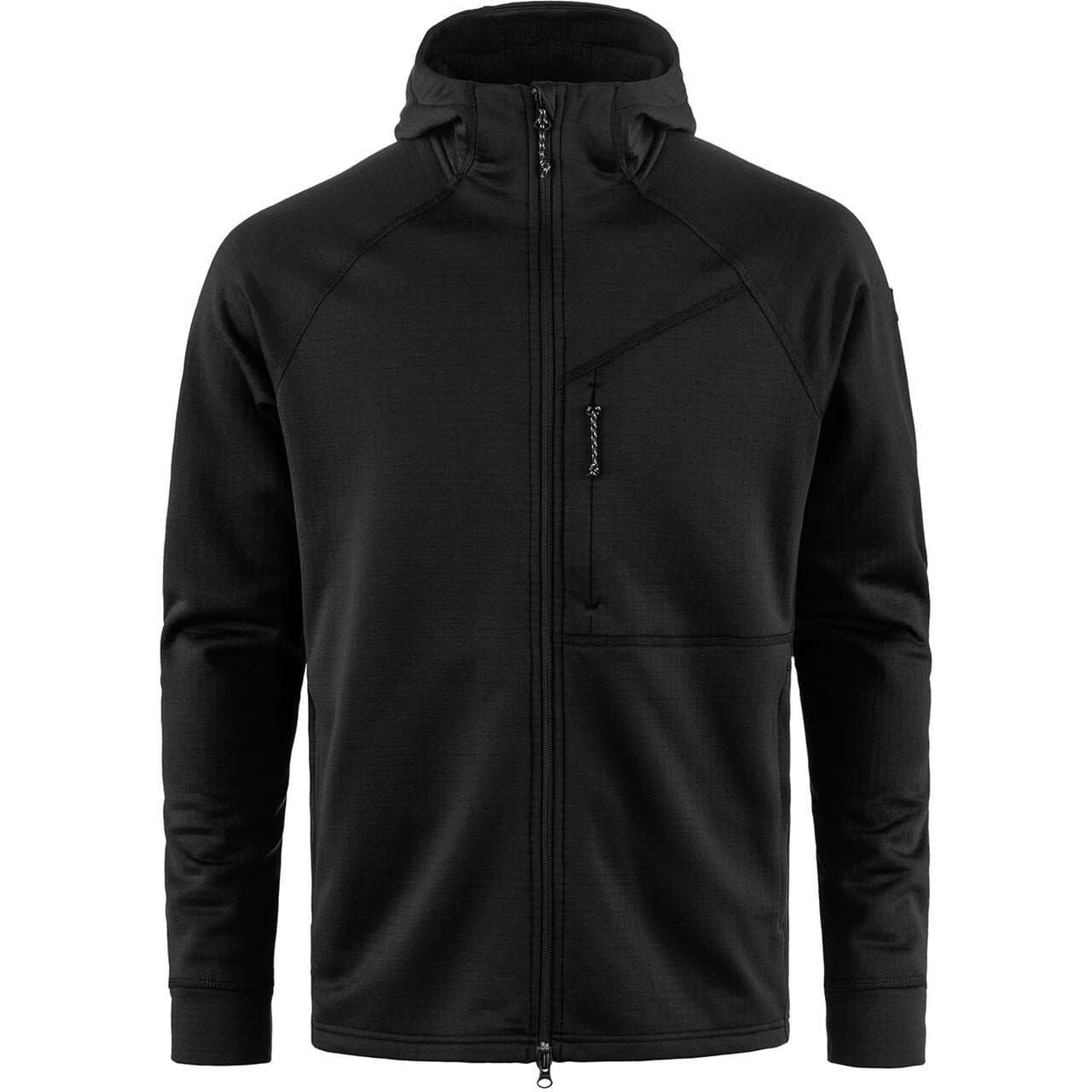 Fjällräven Mens Abisko Grid Fleece Hoodie (Sort (BLACK/550) Medium)