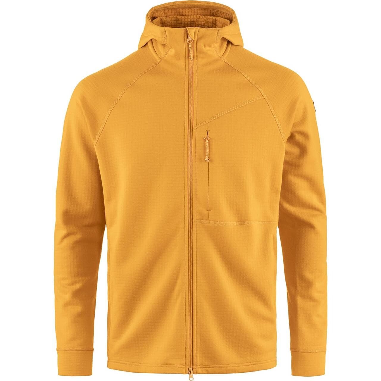 Fjällräven Mens Abisko Grid Fleece Hoodie (Gul (MUSTARD YELLOW/161) Small)