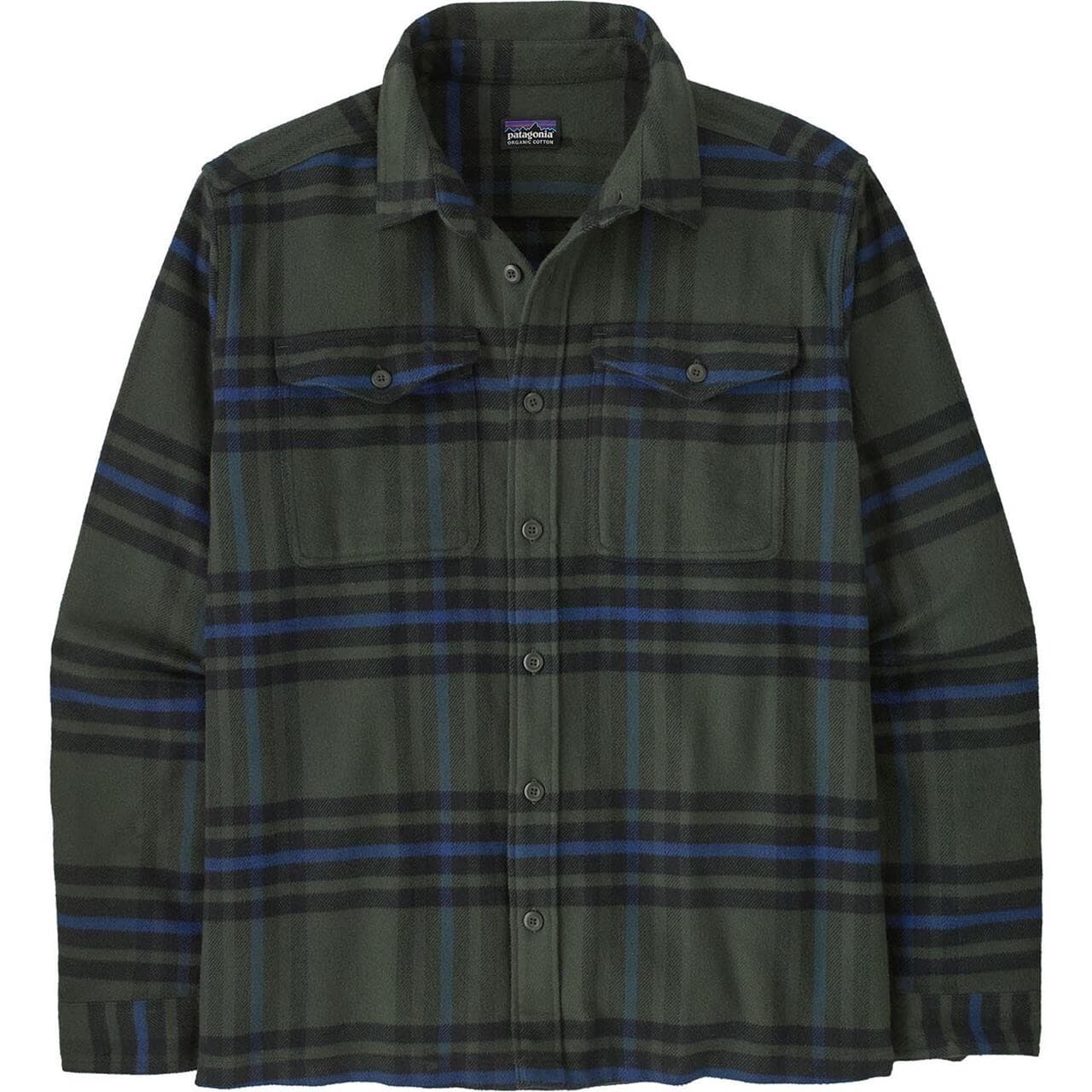 Patagonia Mens Fjord Flannel Shirt (Grøn (CATCH: OLD GROWTH GREEN) X-large)