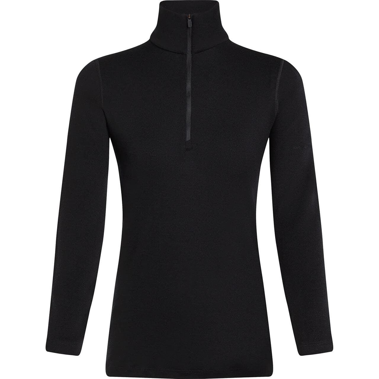 Icebreaker Womens 260 Tech L/S Half Zip (Sort (BLACK) Large)