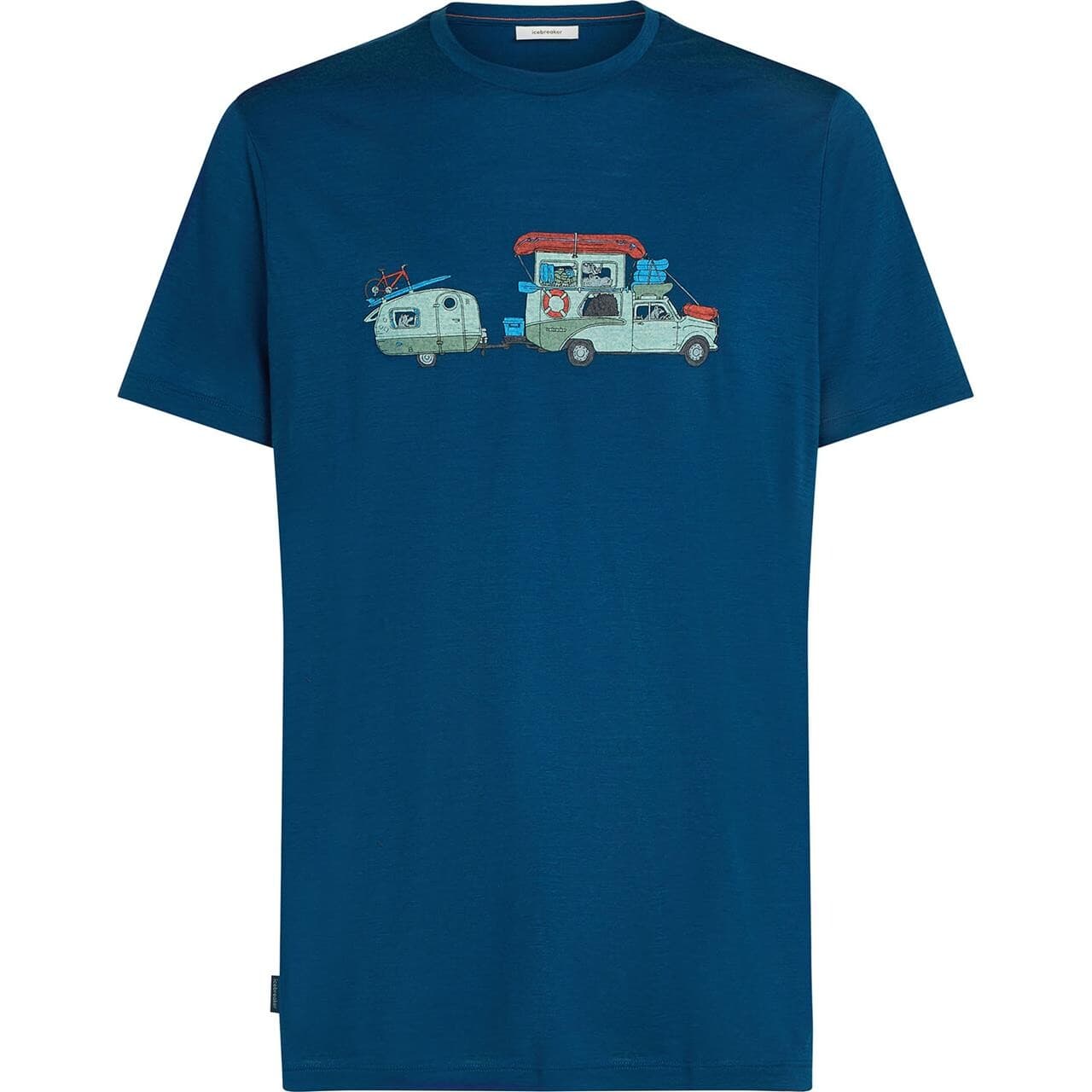 Icebreaker Mens Merino 150 Tech Lite S/S T (Blå (TRANSPORTAGE/ATLANTIS) Medium)