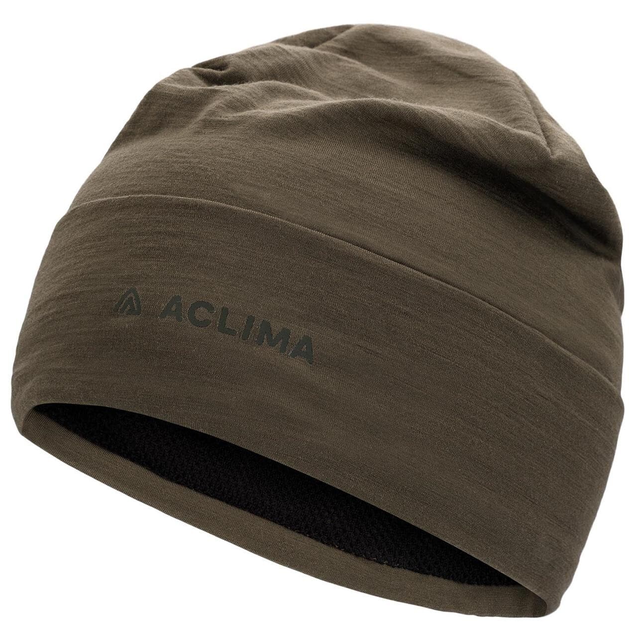 Aclima WoolNet Light Beanie (Grøn (TARMAC) Small/medium)