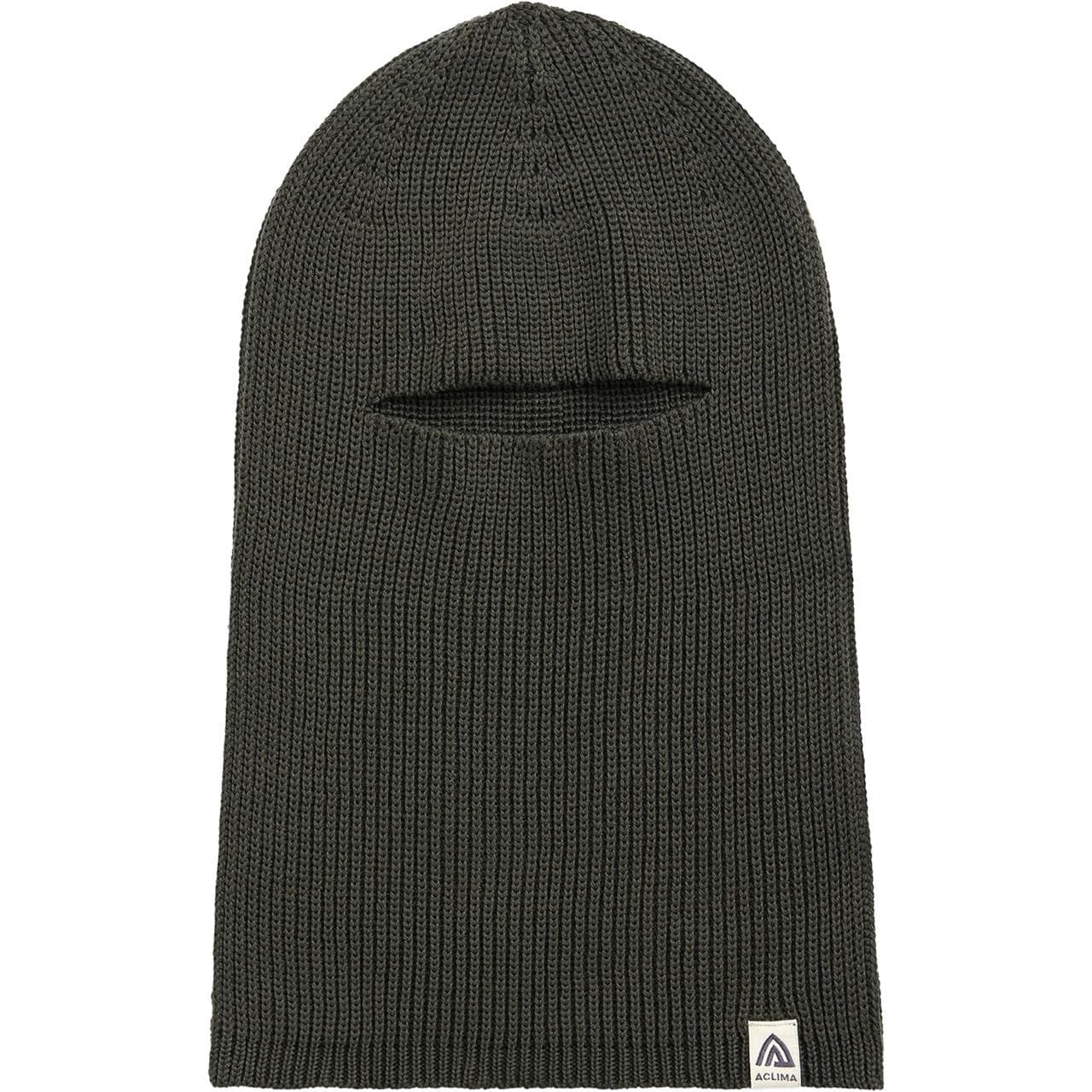 Aclima Flat Knit Balaclava Hat (Grøn (TARMAC) One size)