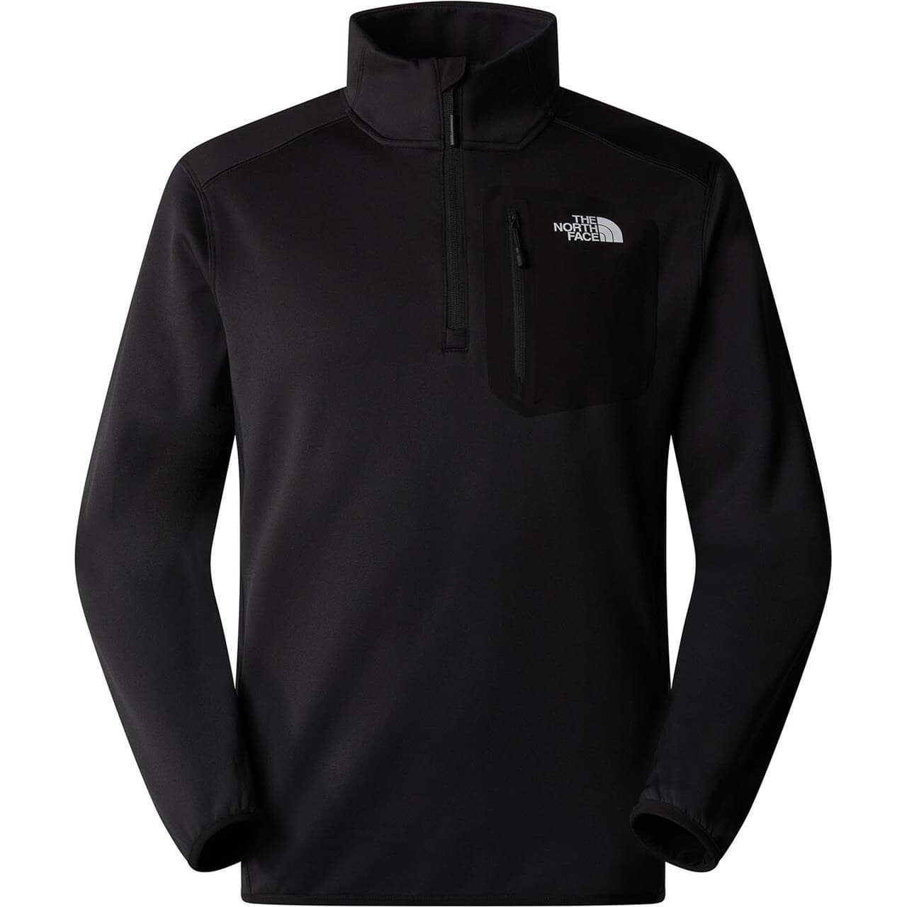 The North Face Mens Crest 1/4 Zip (Sort (TNF BLACK) Small)