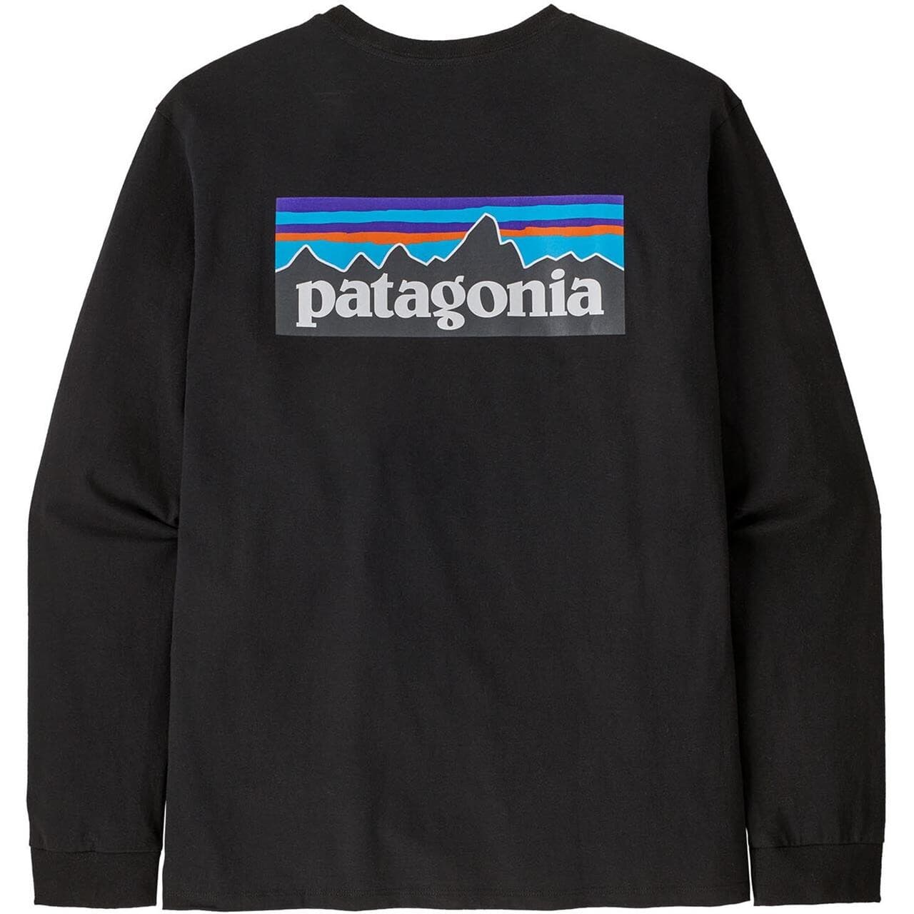 Patagonia Mens L/S P-6 Logo Responsibili-Tee (Sort (BLACK) Large)