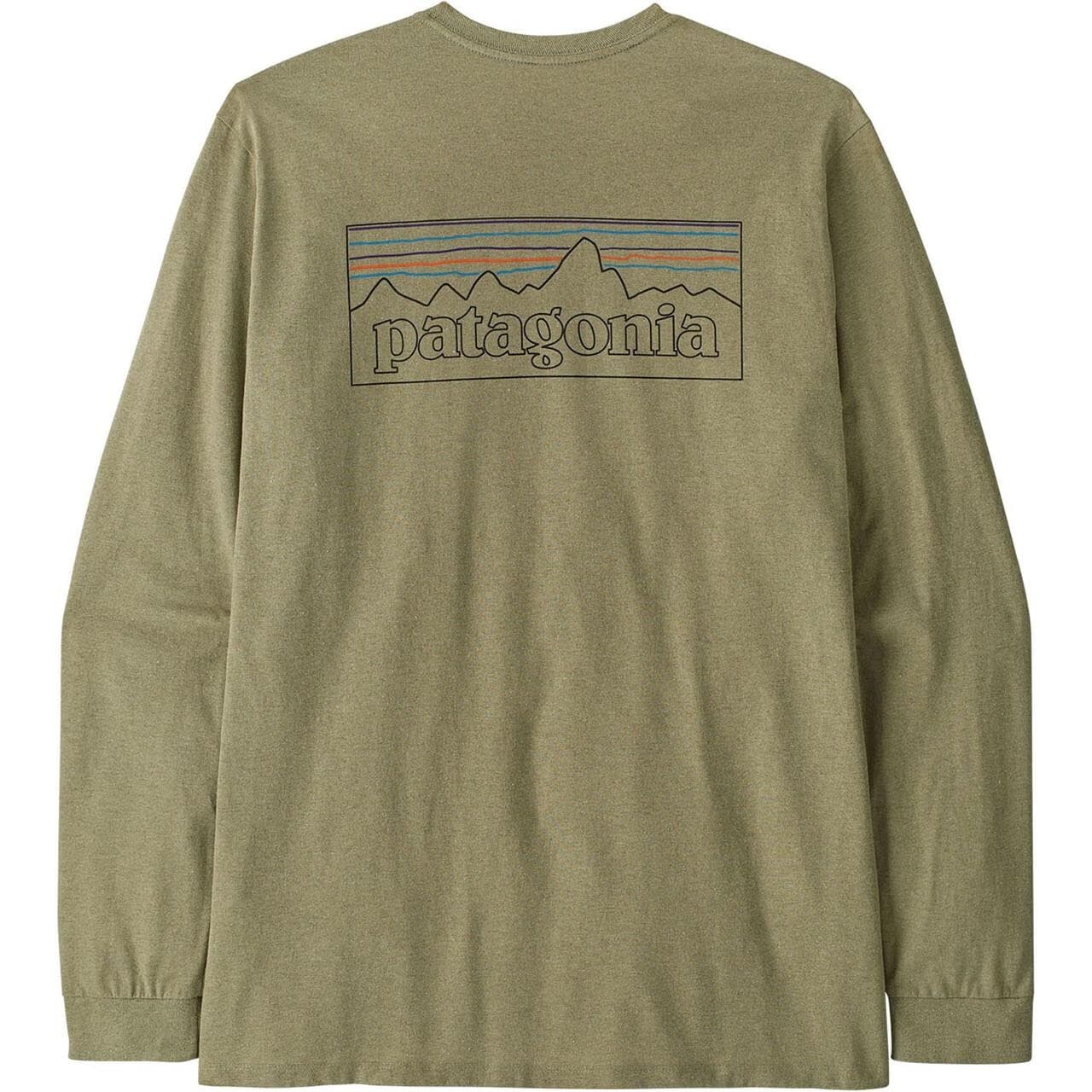 Patagonia Mens L/S P-6 Logo Responsibili-Tee (Grøn (P-6 OUTLINE:GUMTREE GREEN) Medium)
