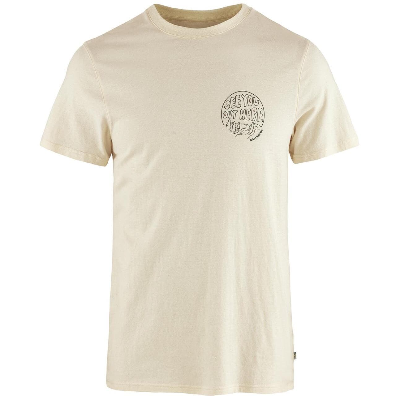Fjällräven Mens Hemp Blend Out Here T-shirt (Hvid (CHALK WHITE/113) Large)