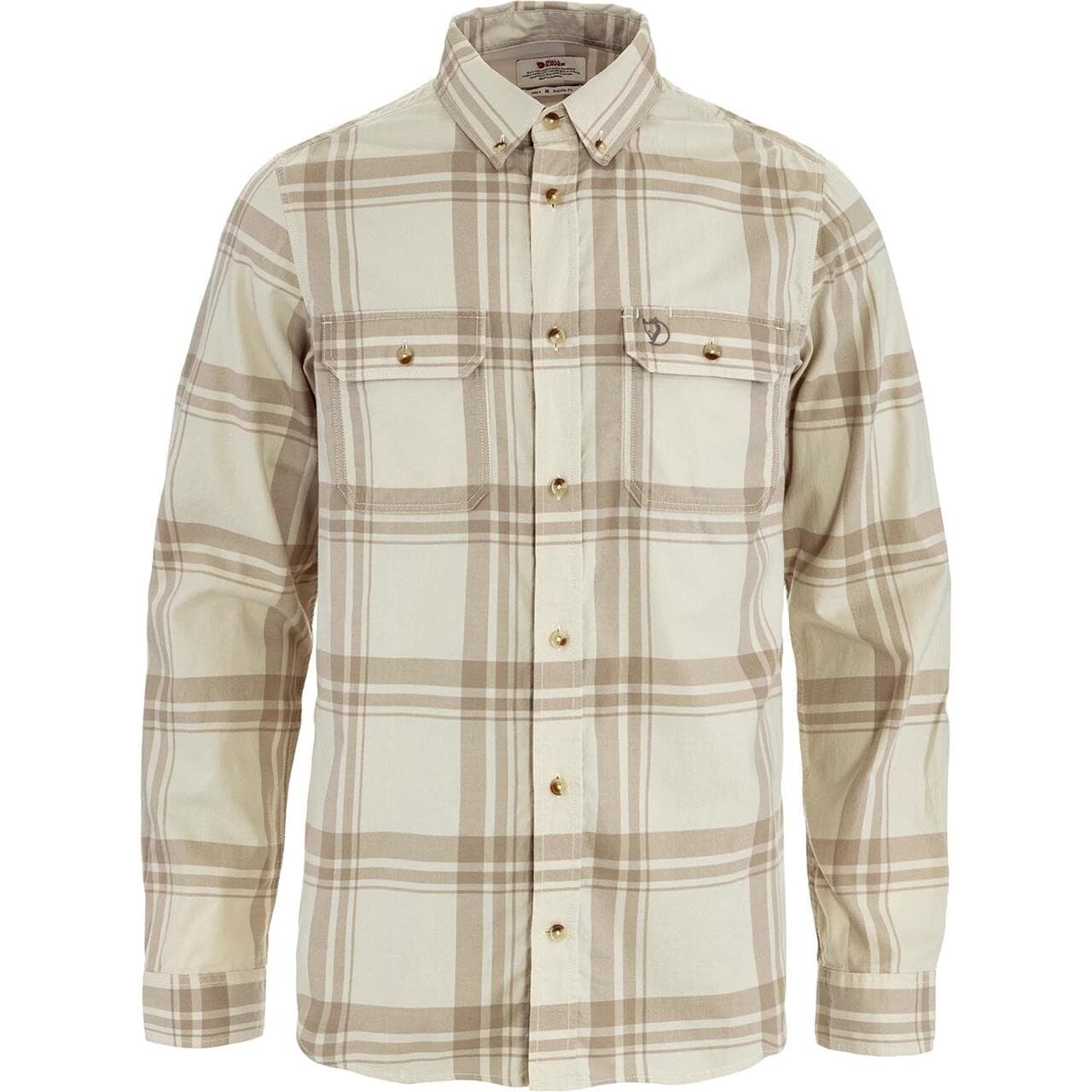 Fjällräven Mens Övik Lite Flannel Shirt (Hvid (CHALK WHITE-FOSSIL/113-118) X-large)
