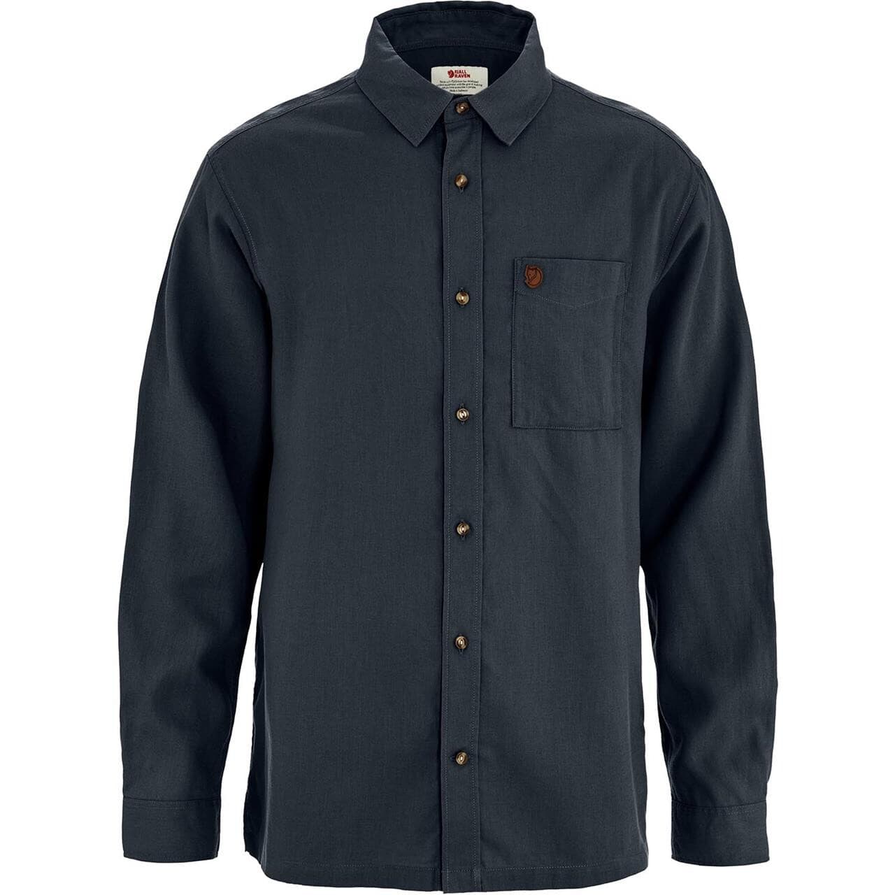 Fjällräven Mens Övik Relaxed Hemp Shirt L/S (Blå (DARK NAVY/555) XX-large)