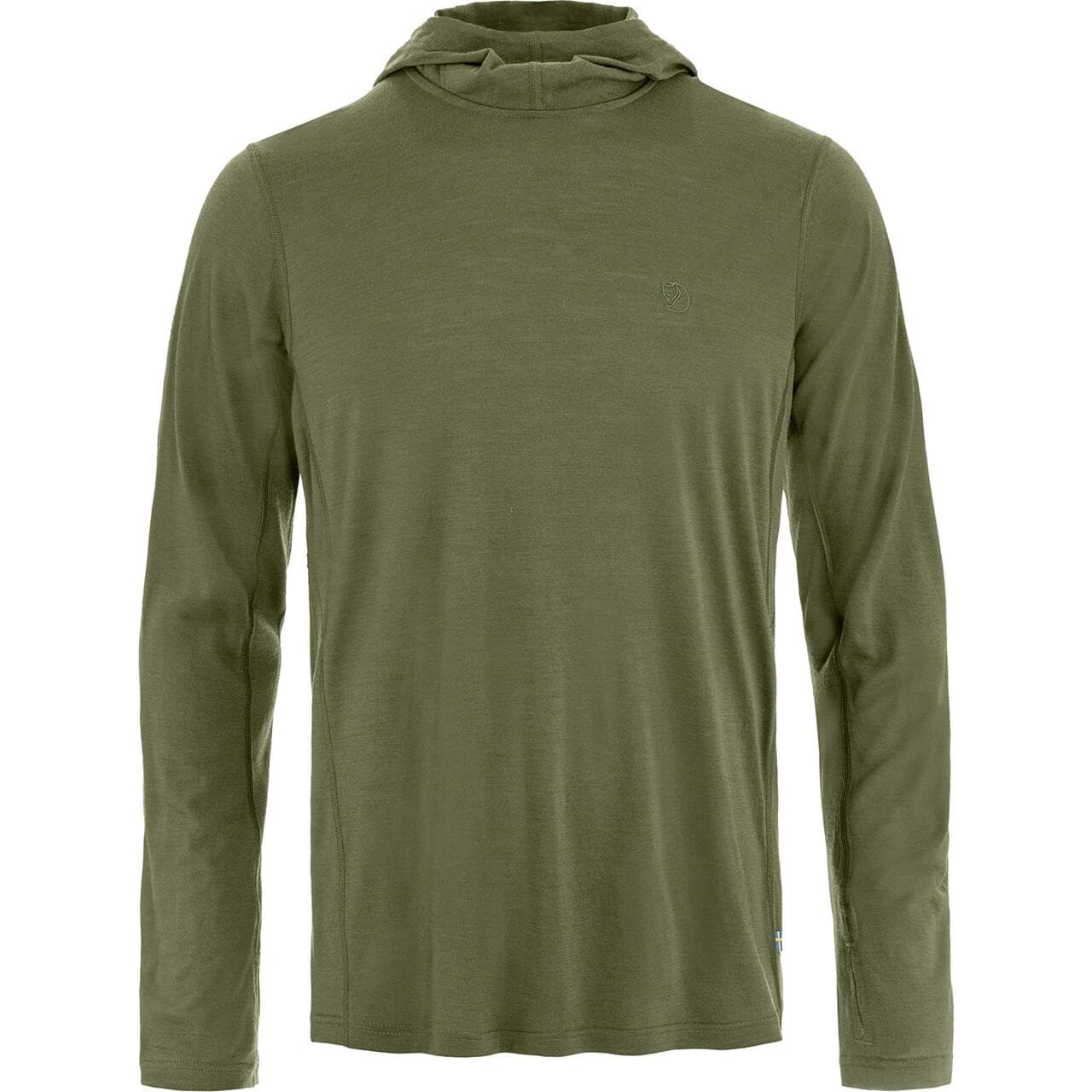 Fjällräven Mens Abisko Wool Sun-hoodie (Grøn (LAUREL GREEN/625) Small)