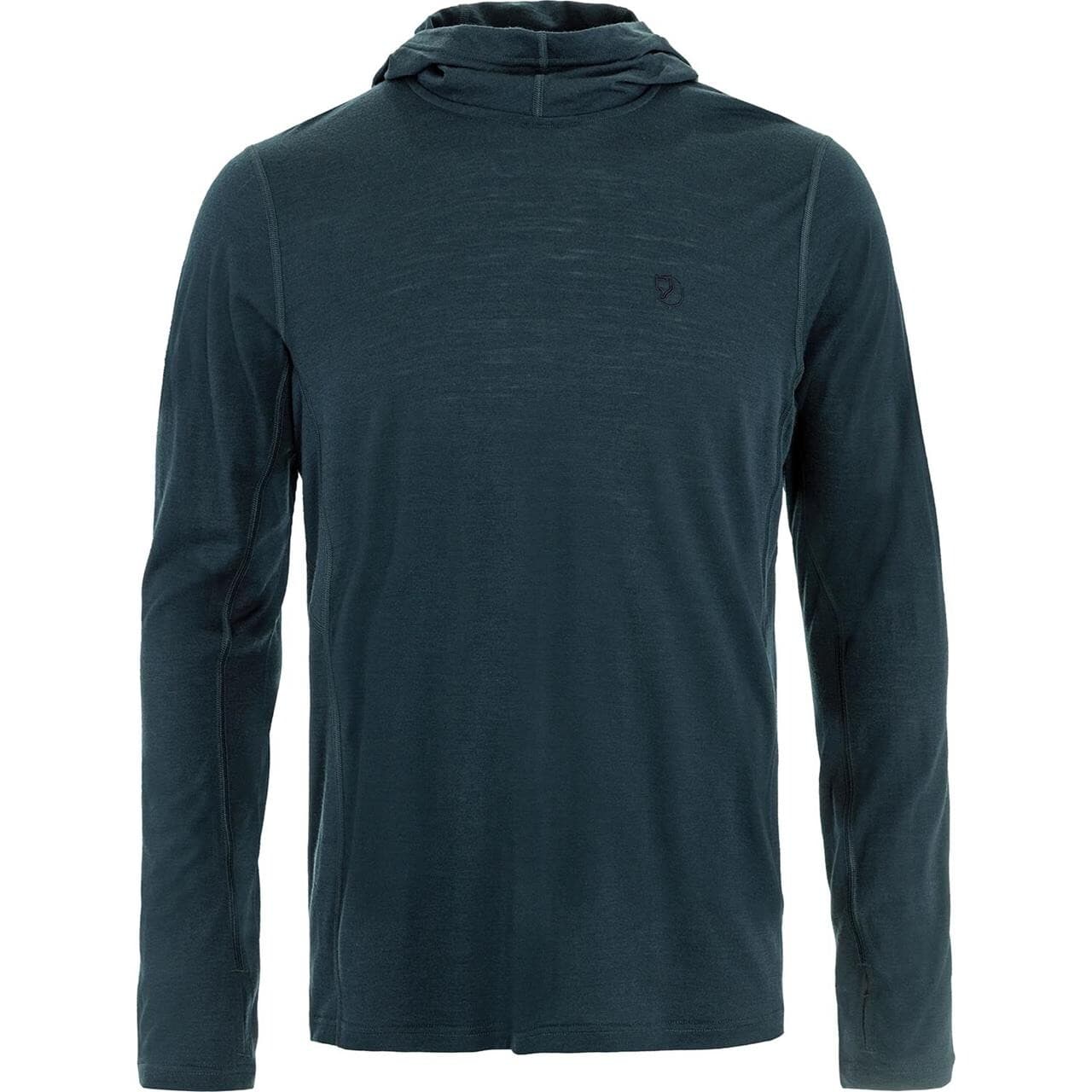 Fjällräven Mens Abisko Wool Sun-hoodie (Blå (DARK NAVY/555) Medium)