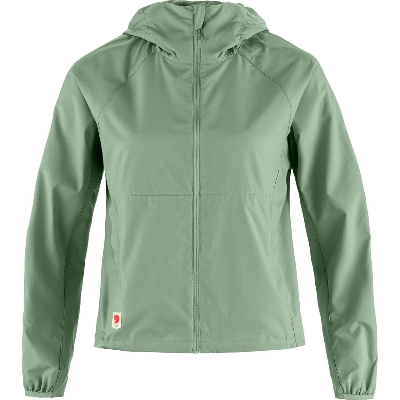 Fjällräven Womens High Coast Short Wind Hoodie (Grøn (MISTY GREEN/674) XX-small)