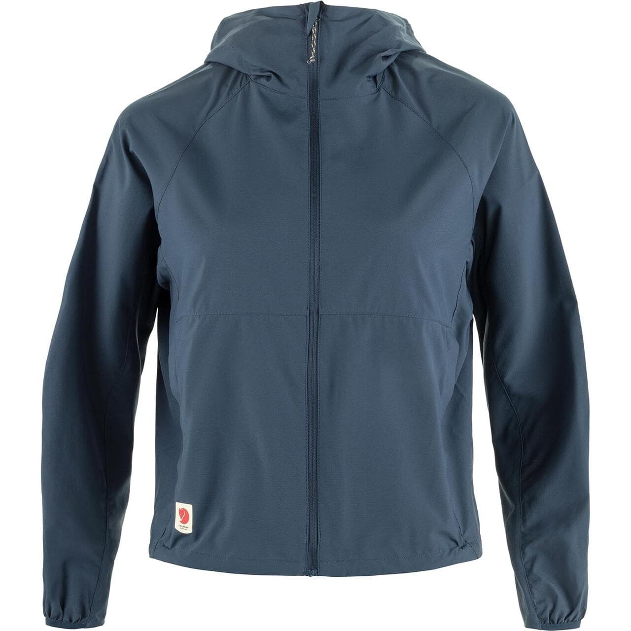 Fjällräven Womens High Coast Short Wind Hoodie (Blå (NAVY/560) X-small)