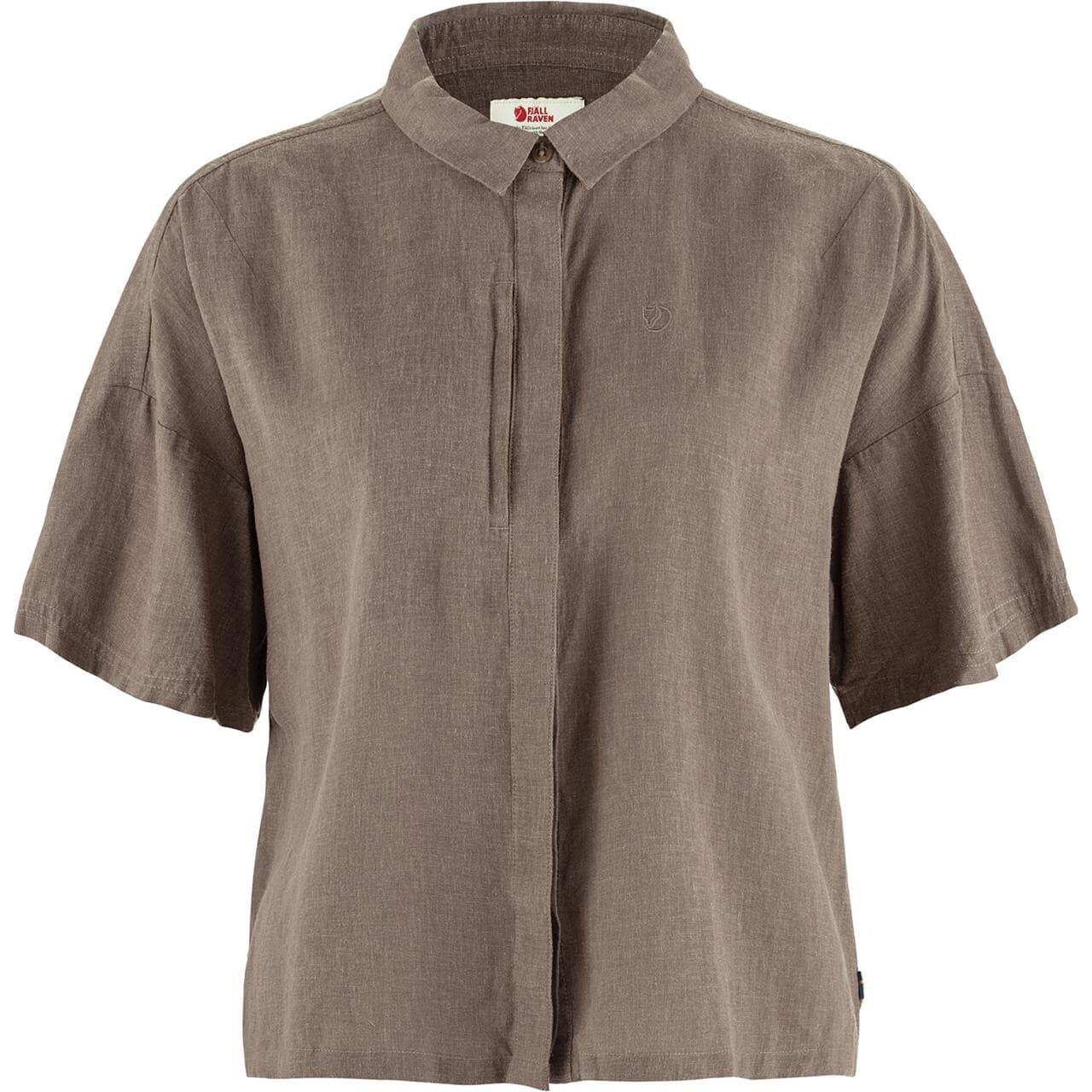 Fjällräven Womens Övik Hemp Camp Shirt S/S (Brun (SUEDE BROWN/244) XX-small)
