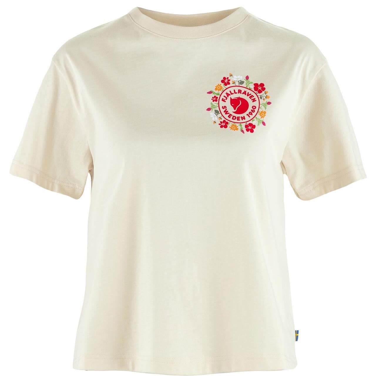 Fjällräven Womens Fjällblomster Logo T-shirt (Hvid (CHALK WHITE/113) X-large)