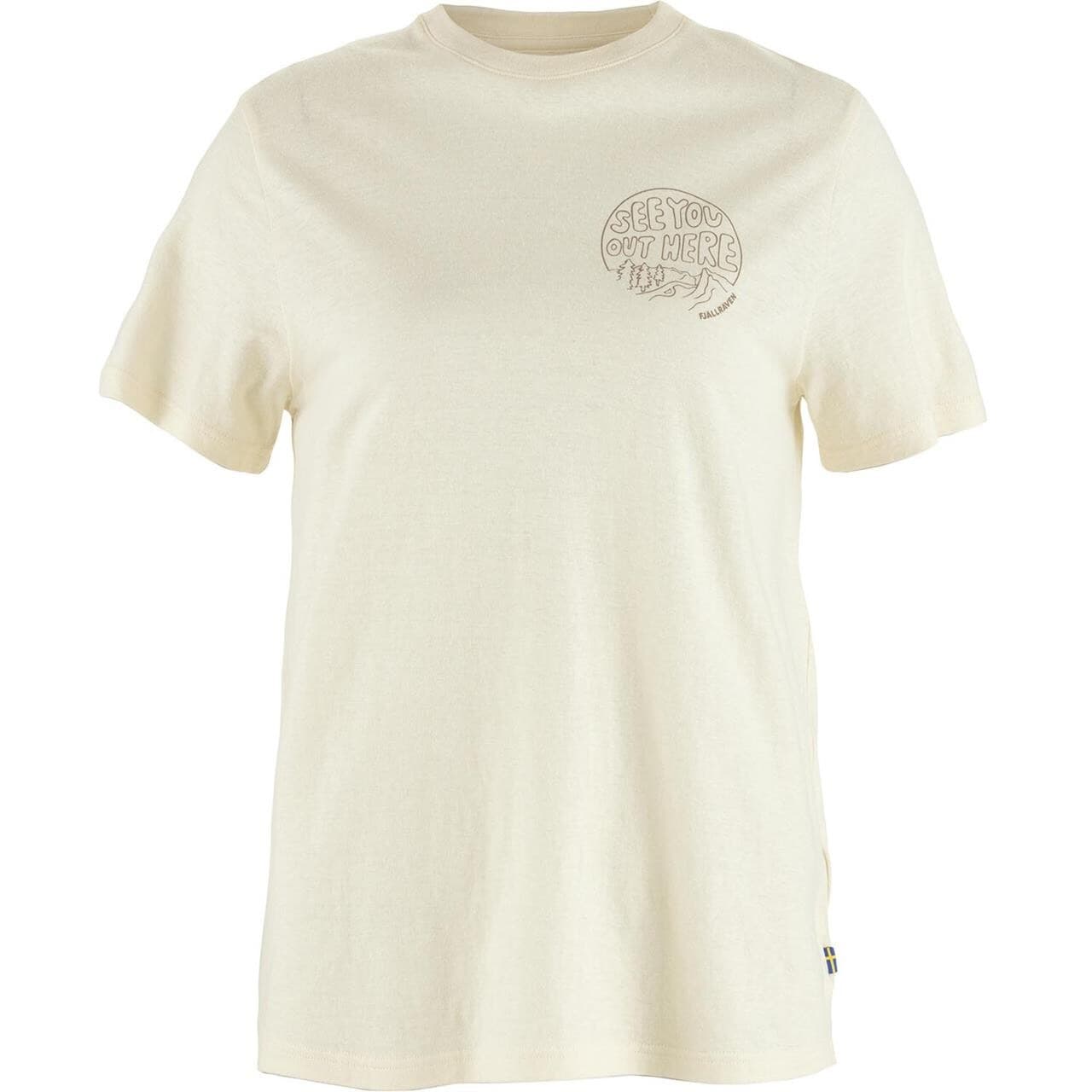Fjällräven Womens Hemp Blend Out Here T-shirt (Hvid (CHALK WHITE/113) X-large)