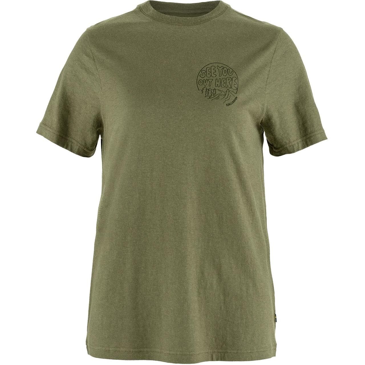 Fjällräven Womens Hemp Blend Out Here T-shirt (Grøn (GREEN/620) Medium)