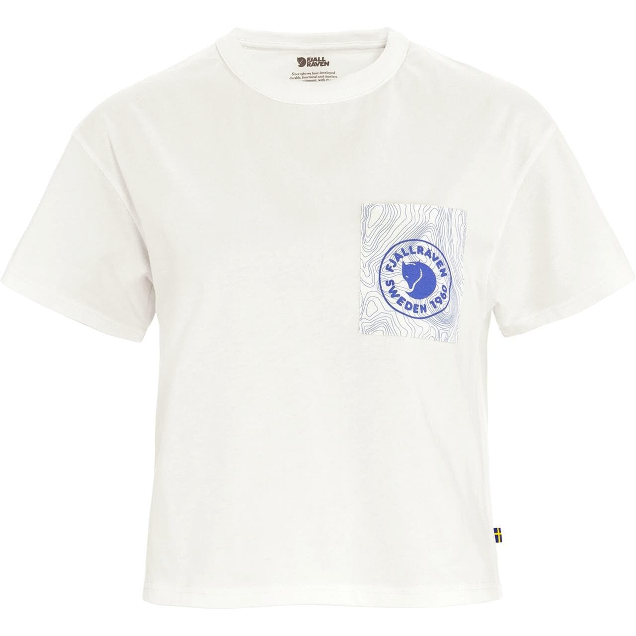 Fjällräven Womens Logo Pocket T-shirt (Hvid (EGGSHELL/111) Medium)
