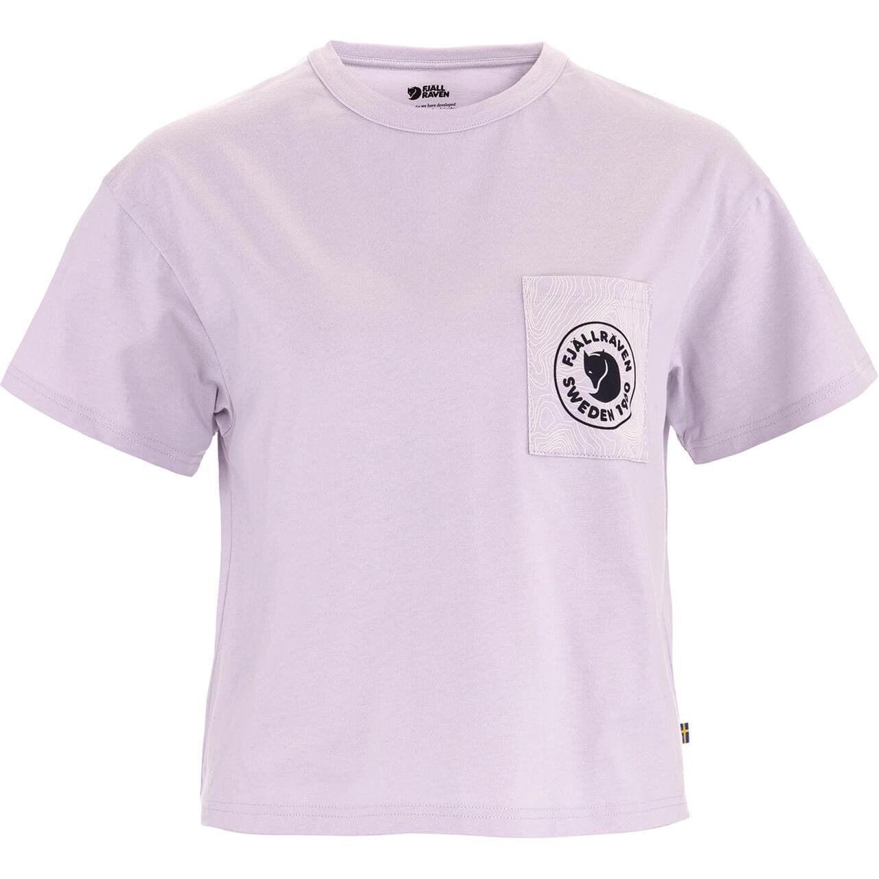Fjällräven Womens Logo Pocket T-shirt (Lilla (LAVENDER MIST/452) Medium)