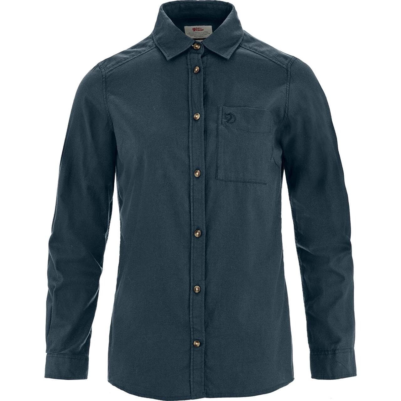 Fjällräven Womens Övik Lite Flannel Shirt (Blå (NAVY/560) Medium)